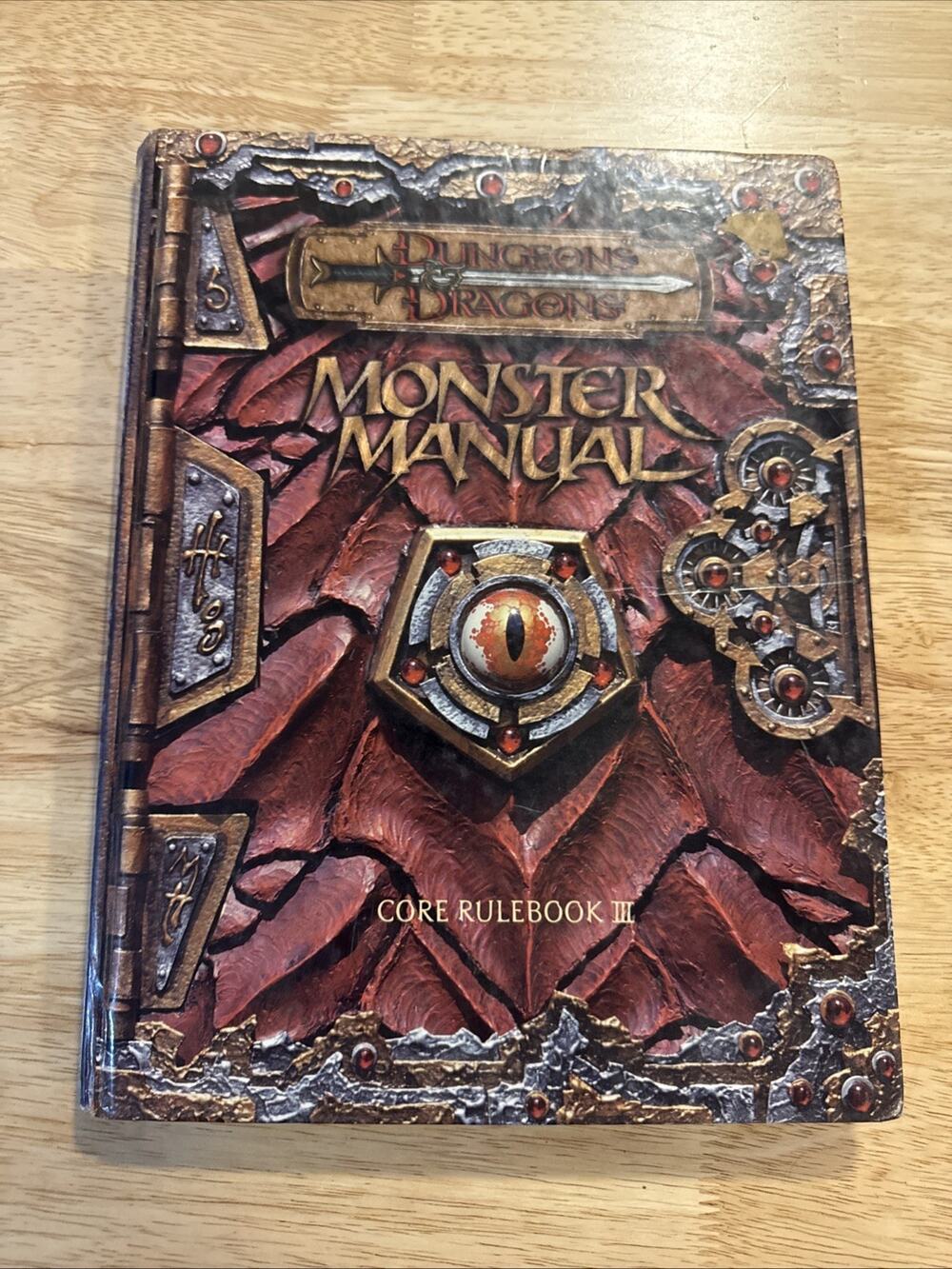 Dungeons & Dragons Monster Manual 3rd Edition Core Rulebook III 2000 Hardcover